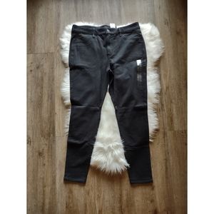 American Eagle Womens Jeans Black Hi-rise Jeggings NWT Size 16 Long